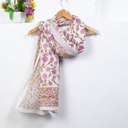 Beautiful Floral Print Scarves Colorful Boho Pattern Lightweight Soft Voile Scarf - CraftJaipur